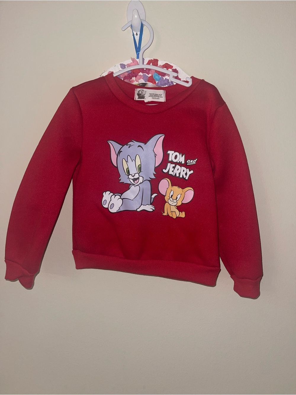 Tom and Jerry Kids Crewneck Sweatshirt - Red